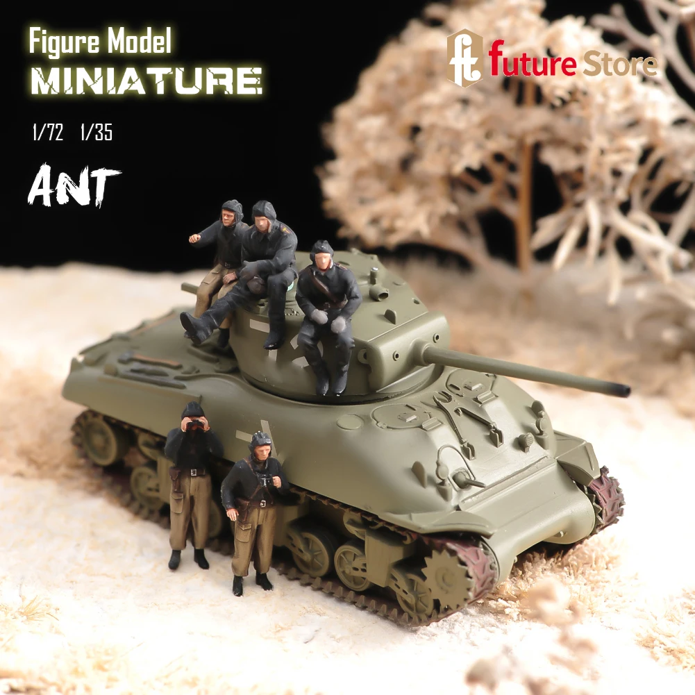 ANT-Soldats Précieux Russes Faits à la Main, Figurine Diorama, Modèle Miniature, Photographie Créative pour Voitures, Véhicules, Jouets, 1/72, 1/35