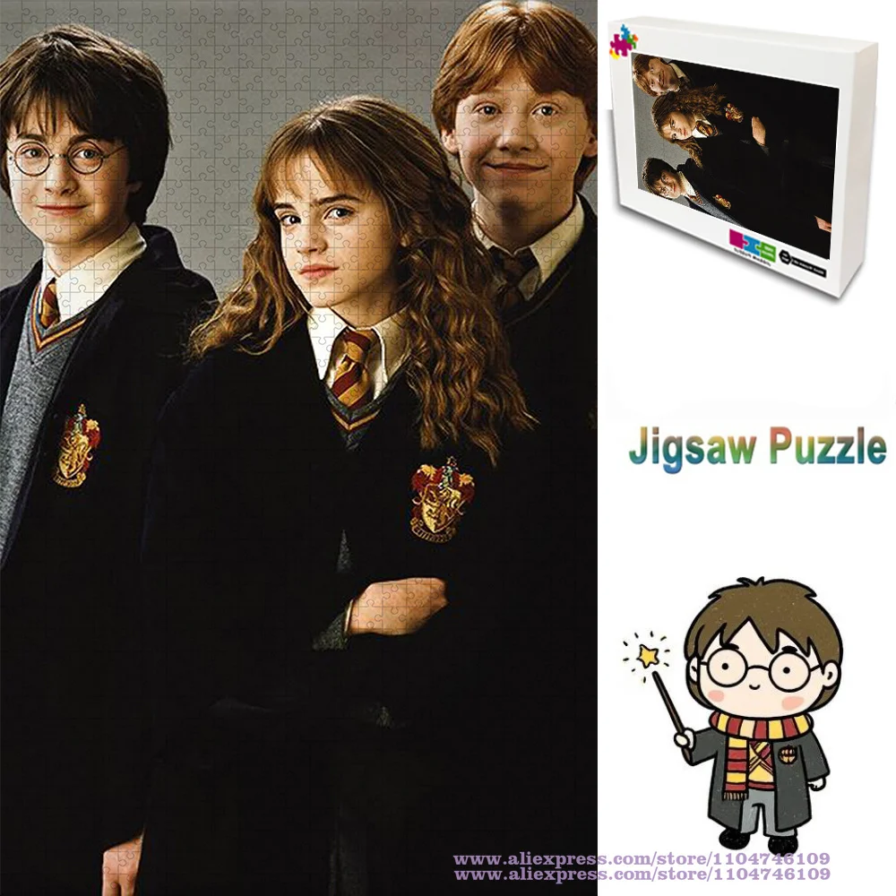 

Movie Harry Potter ﻿ Puzzle Jigsaw 108/200/300/500/1000/1500Pcs Intelligence Puzzles for Kids & Adults Home Decoration