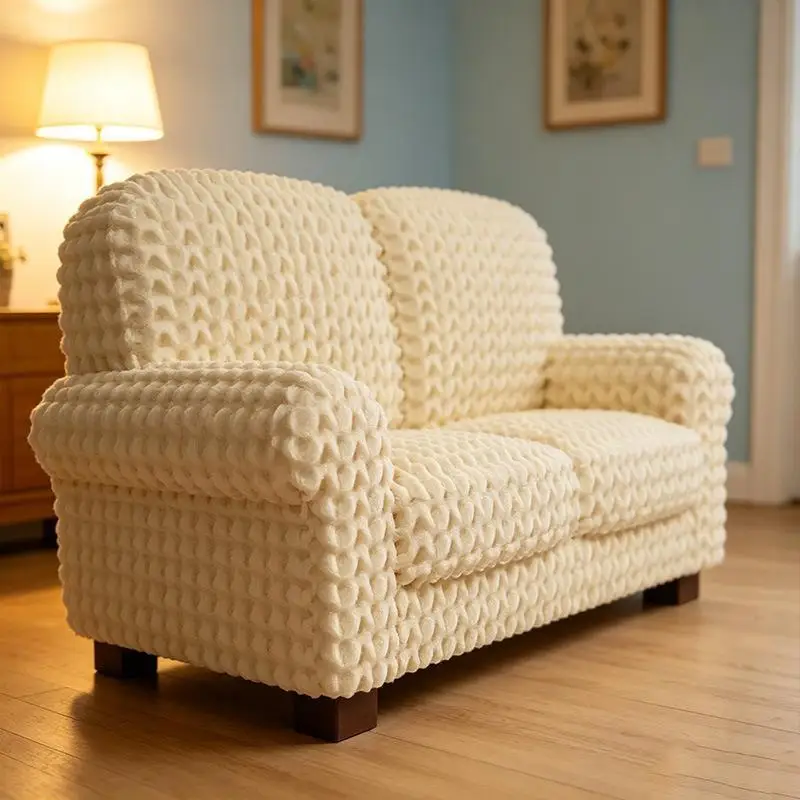 1Pcs Miniature Knitted Sofa Model Simulation Dollhouse Scene Decoration Living Room Furniture Doll House Accessories