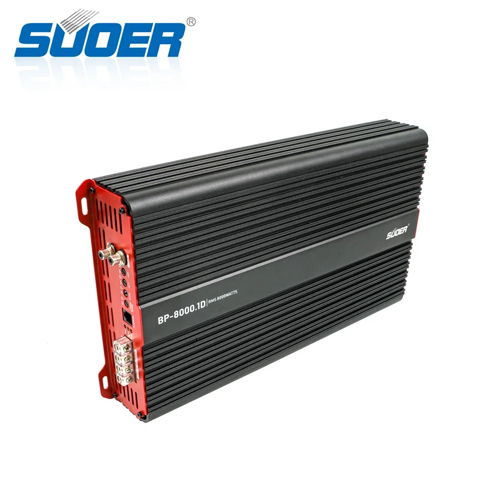 Suoer BP-8000 24000W monobloque gran potencia rms 8000 vatios amplificador de coche profesional