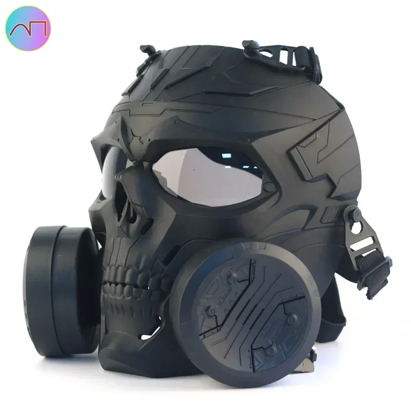 

For Outdoor Tactical Mask Skull Alien Double Anti-Gas Can Full Face Mask Field Equipment Cyberpunk Ornaments horror mask