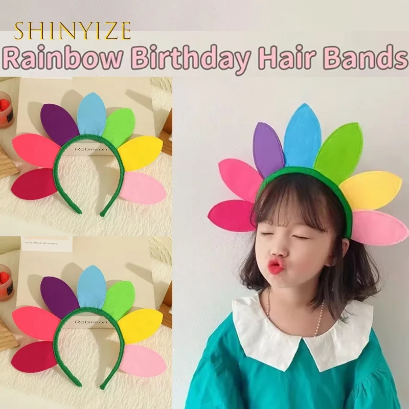 

1 шт., красочная повязка для волос для милых девочек, модный стиль Y2K, костюм для выступлений, украшение для фестиваля, праздничной одежды, аксессуары для волос