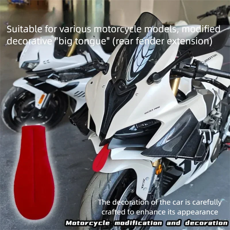 

Suitable for various motorcycles, scooters and electric vehicles. New front face decorative tongue modification accessories.