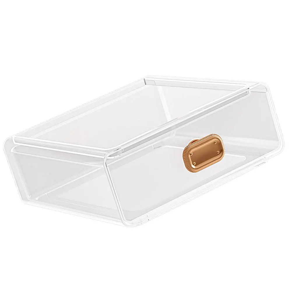 

1pcs Transparent Storage Box Drawer Type Large Capacity Organizer For Makeup Jewelry Sundries Desktop Drawer Organizer