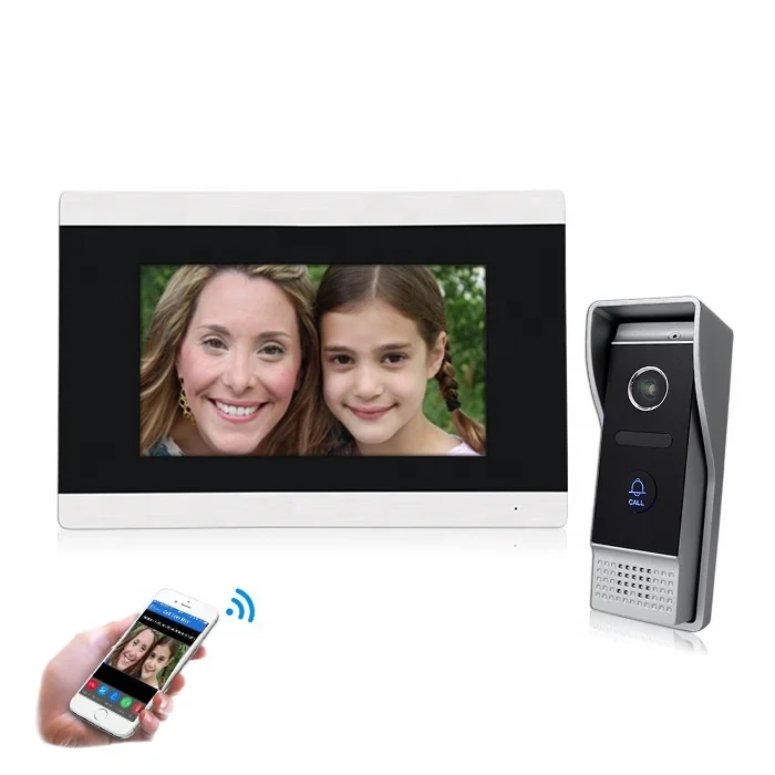 Code/RFID Card/Indoor Monitor Unlock and Mobile APP Remote Access Wireless Intercom System 12v apartment building