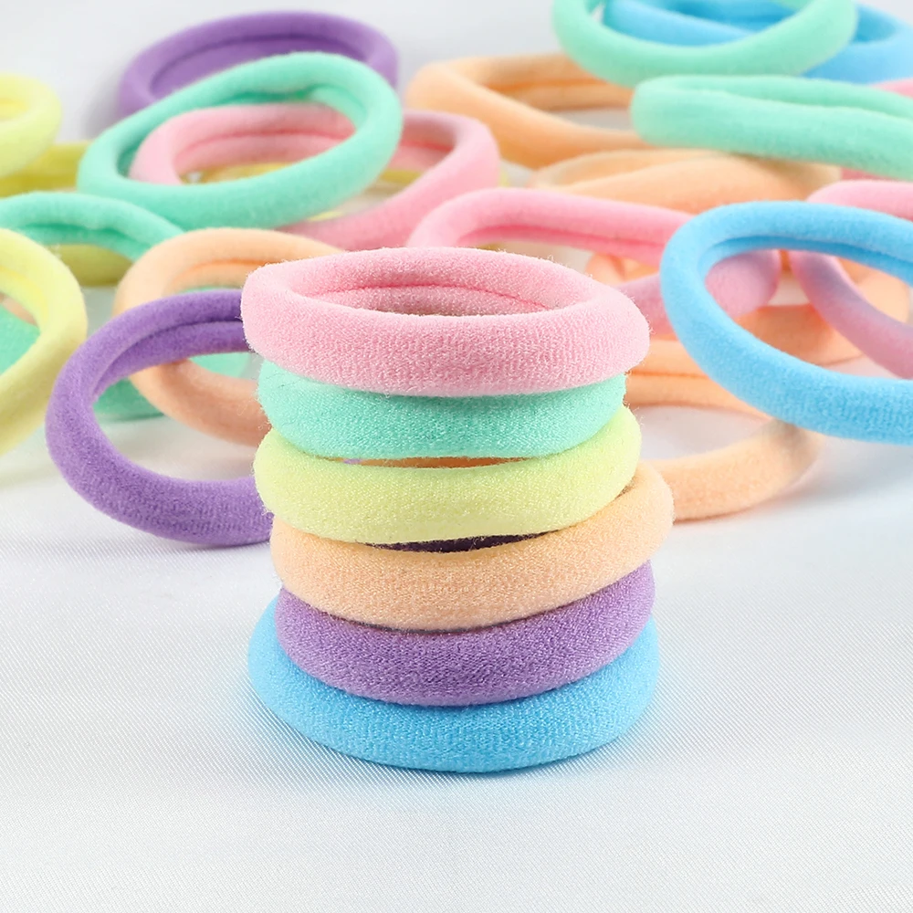 20-200Pcs/Set Multi Mix Color Hair Band Hairband Accessories Woman Kids Girls Ponytail Holder Elastic Scrunchies Rubber Headband