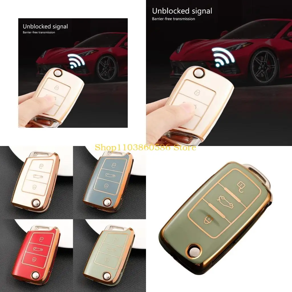 

242A Car Key Case for Vehicle Key Fob Protector Cover Waterproof Key Cover Protective Shell Full Protection Key Case