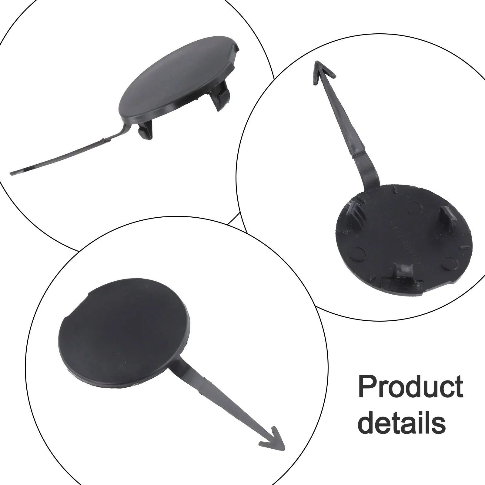 Tapa de la cubierta del gancho de remolque del parachoques delantero para 2006 2010 para Beetle 1 pieza de repuesto con número de pieza 1C0807241C Ajuste directo