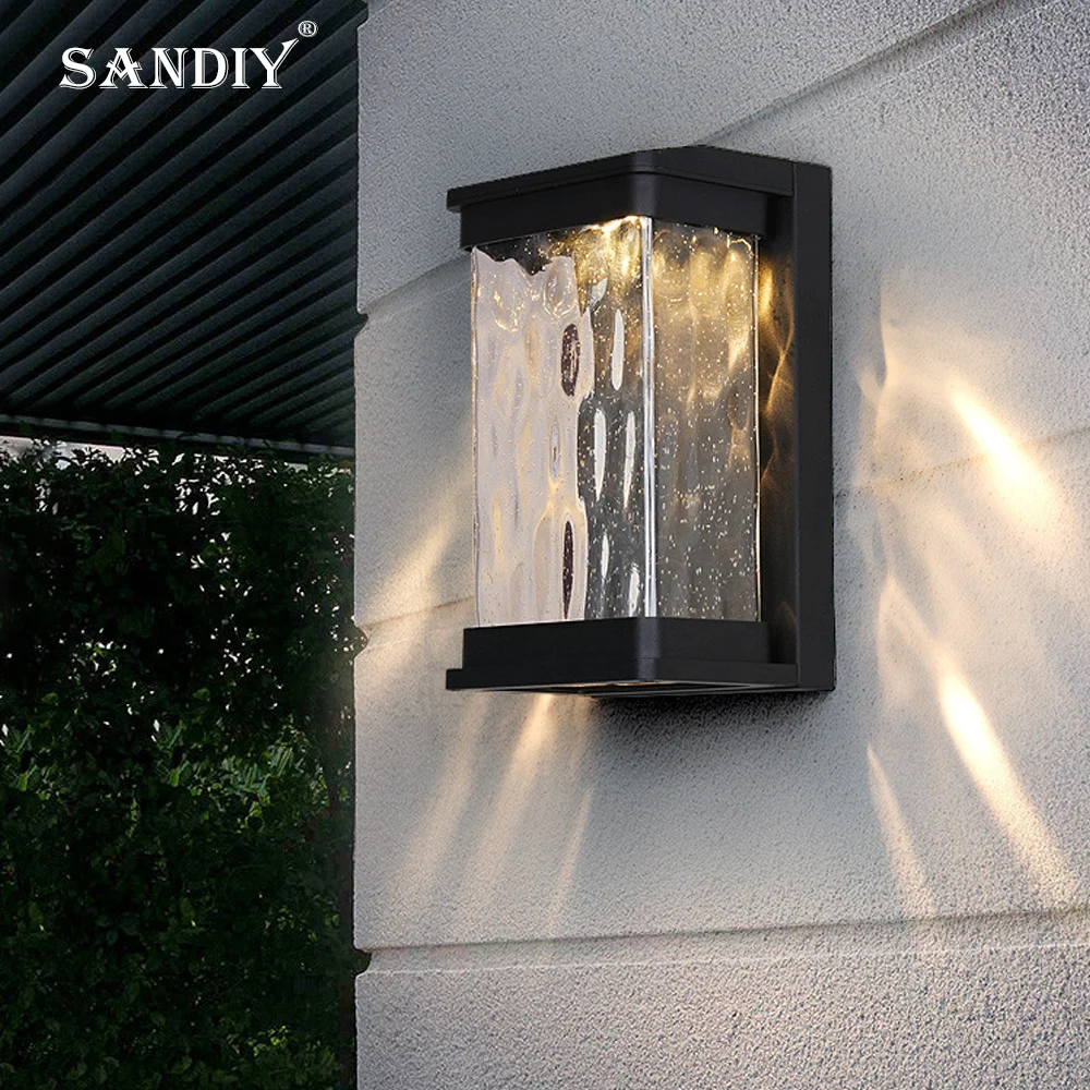 

Simple Outdoor Wall Light Waterproof Balcony Villa Corridor Aisle Exterior Wall Light Outdoor Patio Stair Lighting