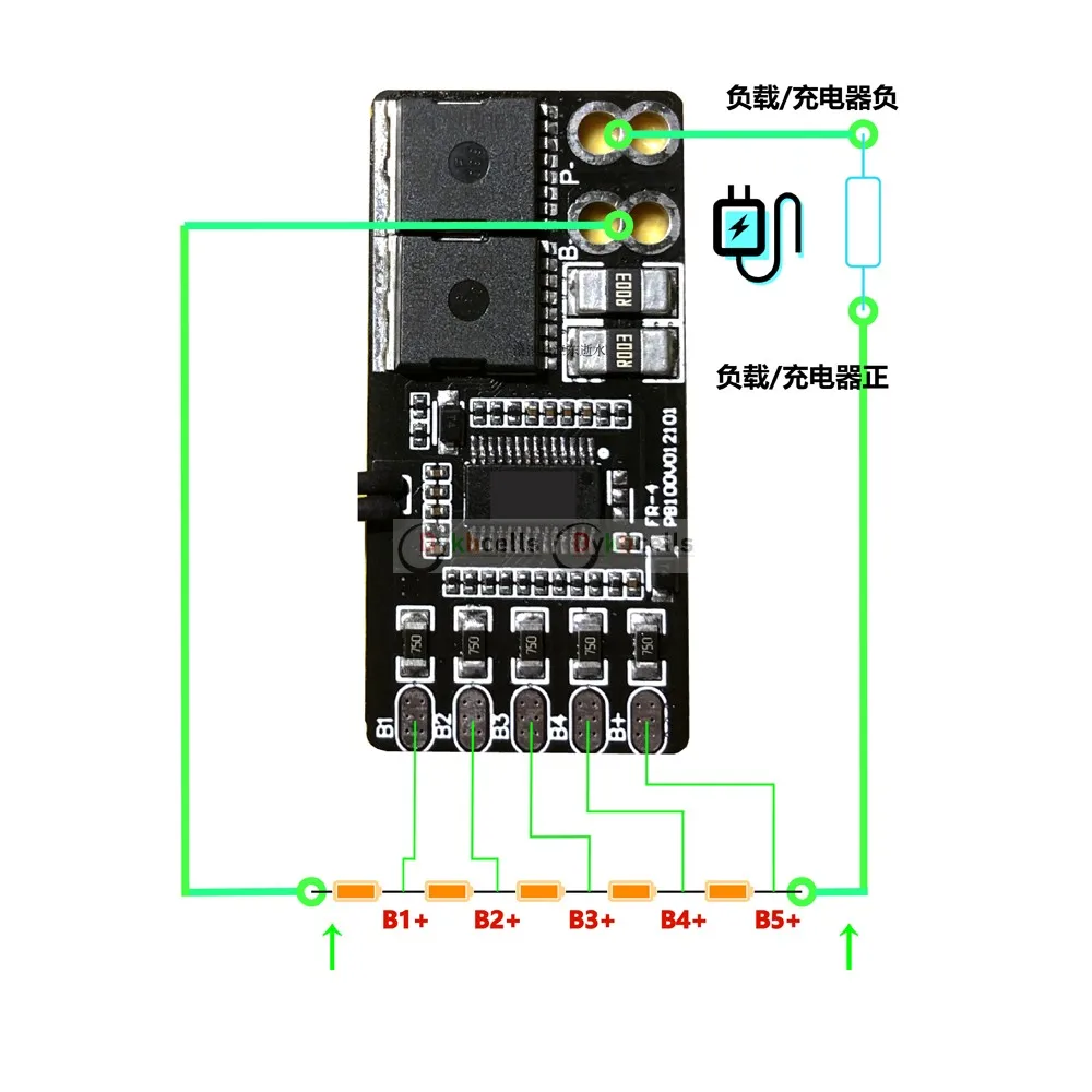 3S 4S 5S 30A BMS 12.6V 14.4V 16.8V 18650 Li-ion Lithium Battery Protection Board balance vacuum cleaner electric drill batteries