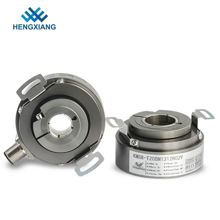 SSI Gray Code 24-bit RS485 Power-off Memory  High Response Absolute Multi-turn Optical Encoder IP65 Spring Plate