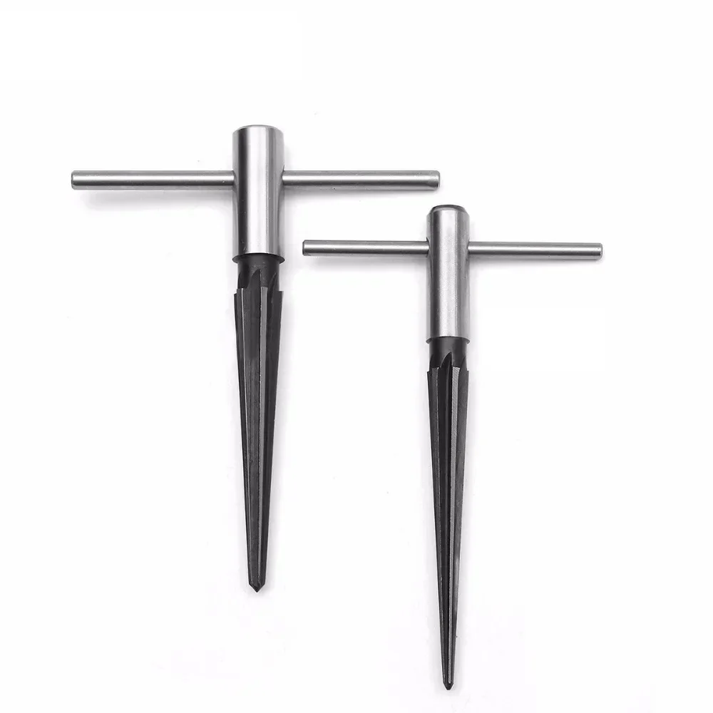 2PCS Handheld Tapered Reamer Set 1/8-1/2 Inch & 5/32-5/8 Inch Bridge Pin Hole Tapered Reamers Machinist Luthier Tools