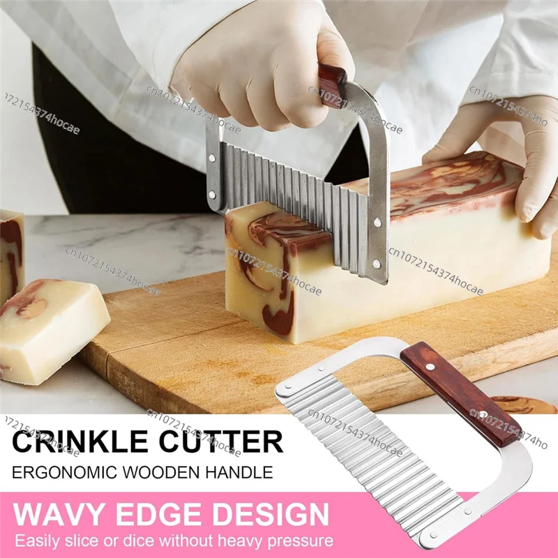 Rectangular Soap Molds Kit With Cutters Flexible Silicone Loaf Soap Mold With Wooden Box