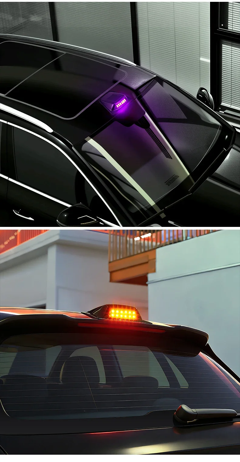 Solar-LED-Dachdekorationsleuchte für Autos, kabellose blinkende Navigationsleuchte, Sicherheitswarnleuchte gegen Rückfahrtunfälle – Detail 15