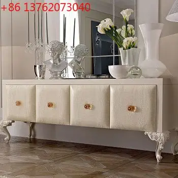 

Villa custom TV cabinet, crocodile pattern soft bag TV cabinet, postmodern TV cabinet
