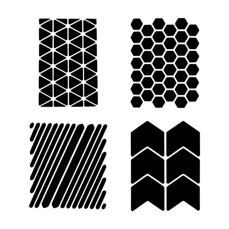 Reflective Strips Enhances Riding Visibility Universal Helmets Safety Reflectors