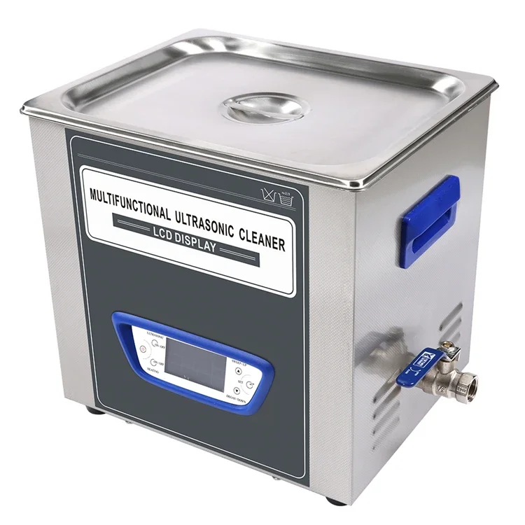 Laboratory Ultrasonic Cleaning Machine, 240W Power 10L Capacity, Stainless Steel Material, Heating and Constant Temper Function