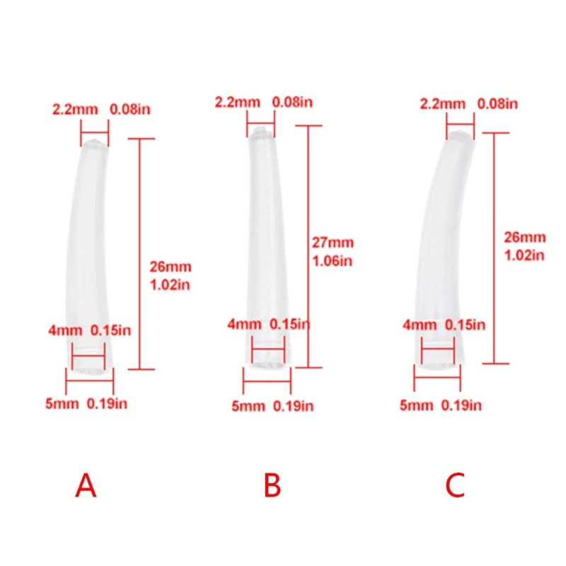 100Pieces Grafting Eyelashes Tweezers Eyelashes Auxiliary Tools Silicone Covers Tips Tweezers Protective Sleeve Case
