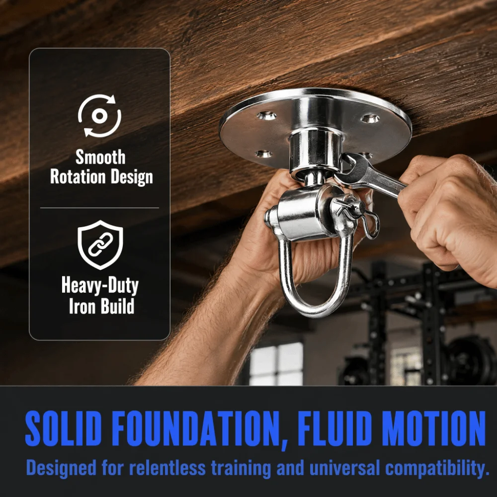 13pcs Iron Construction Speed Bag Swivel Easy Installation Swivel Design Boxing Bag Hanger Mount Bracket Ceiling Mounted