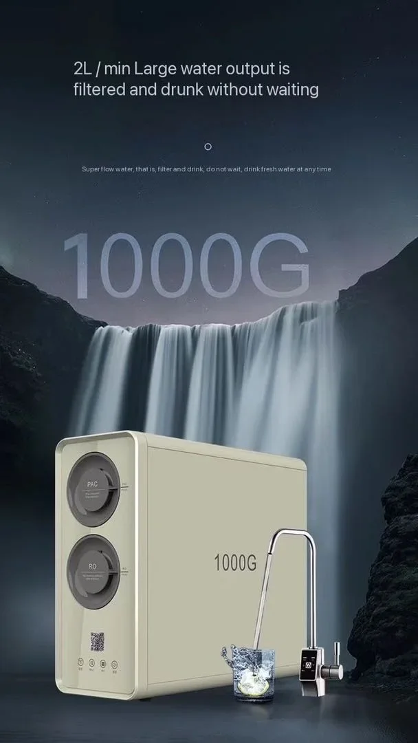 1000 GPD intelligent water purifier reverse osmosis automatic flushing mobile phone connection Bluetooth function