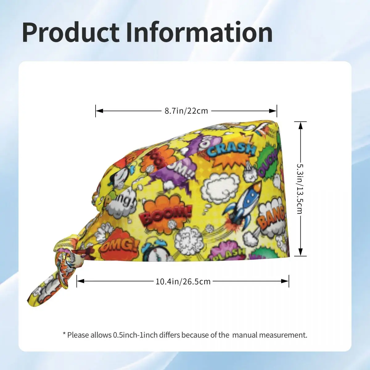 الملونة الكلام فقاعات الفن التمريض قبعة العمل الجراحية فرك قبعات للجنسين التمريض الشعر القبعات العمل الدعك قبعة لصيدلية المستشفى