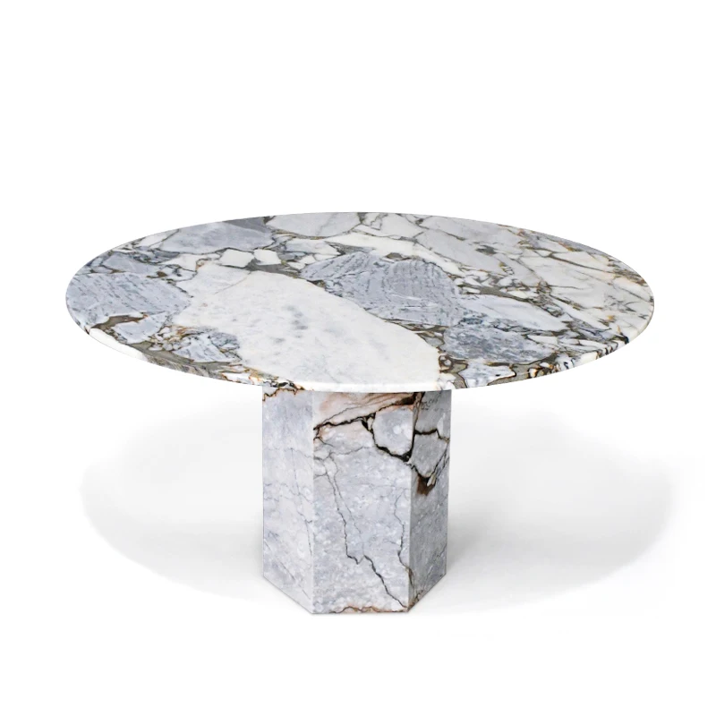 

Mid century modern room furniture living room rectangle tables natural marble dining table wholesale customization