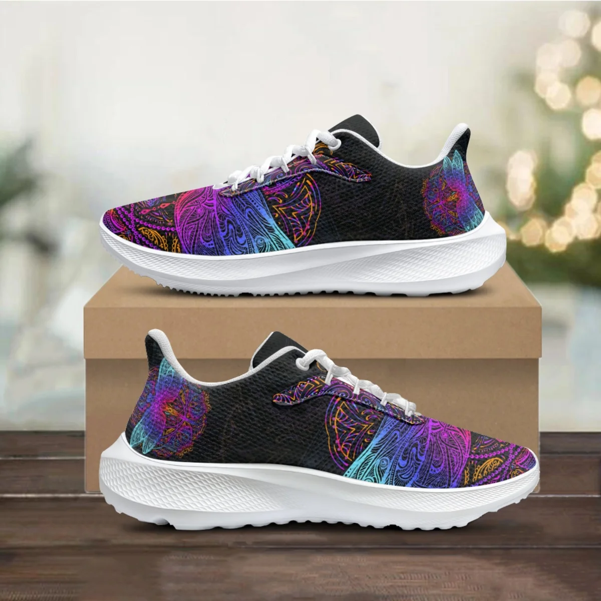 Lace-up Sneakers Women's Dragonfly Butterfly Designer Fashion Girl Teens Flat Walking Shoes Outdoor Lace-Up Running Shoes Gift