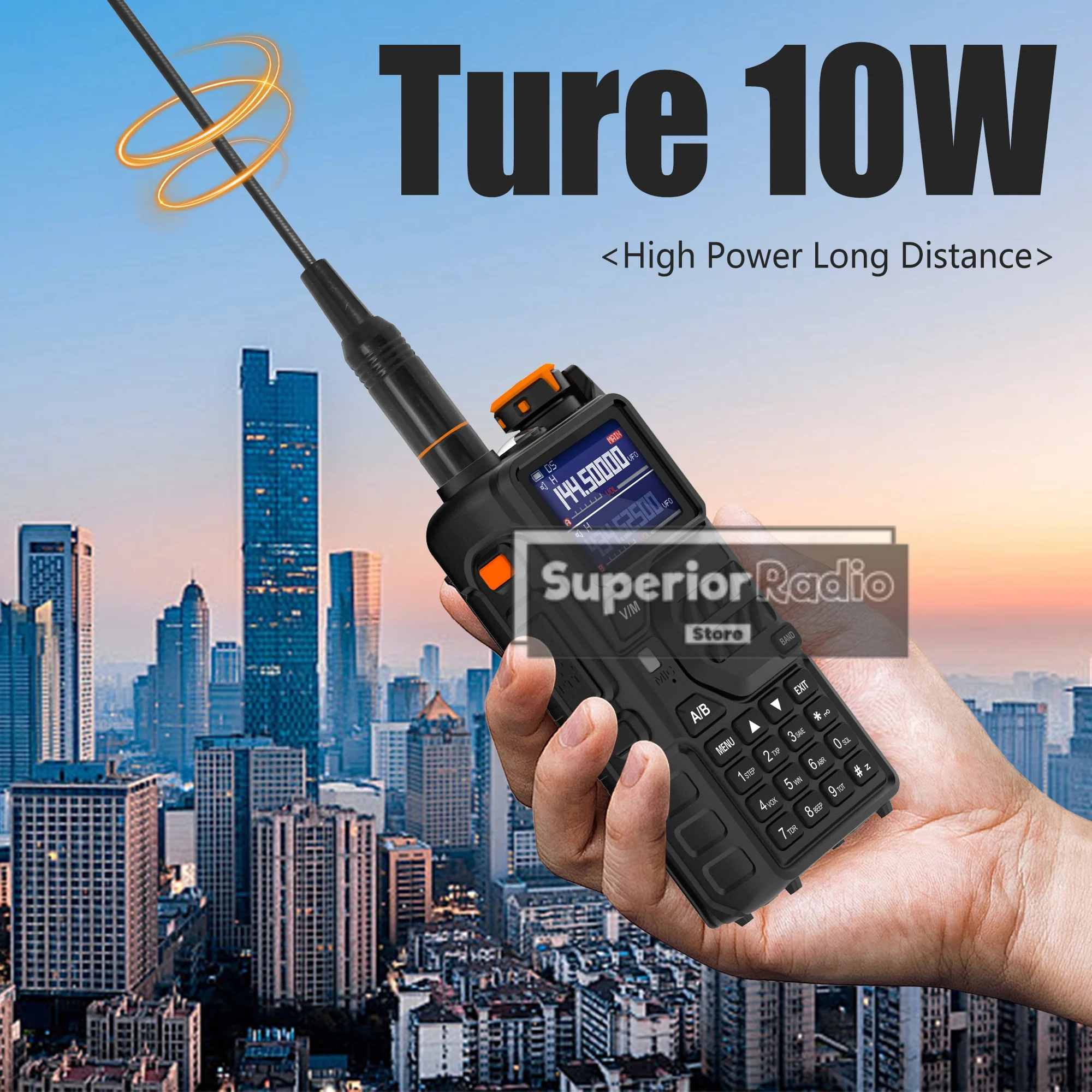 Baofeng BF-K5 Plus Walkie Talkie High Power Multi Band Wireless Copy Frequency NOAA BF-K5 Plus GPS AM FM Ham Radio BF-K5 Pro Max