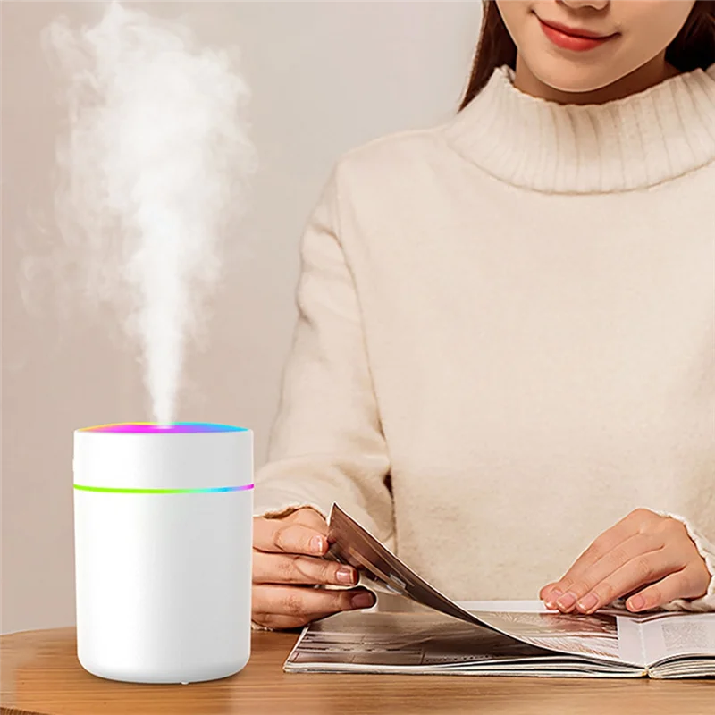 ABKD 180ML Air Humidifier Water Replenishing Small Mini Car Humidifier Mini Car Humidifier White