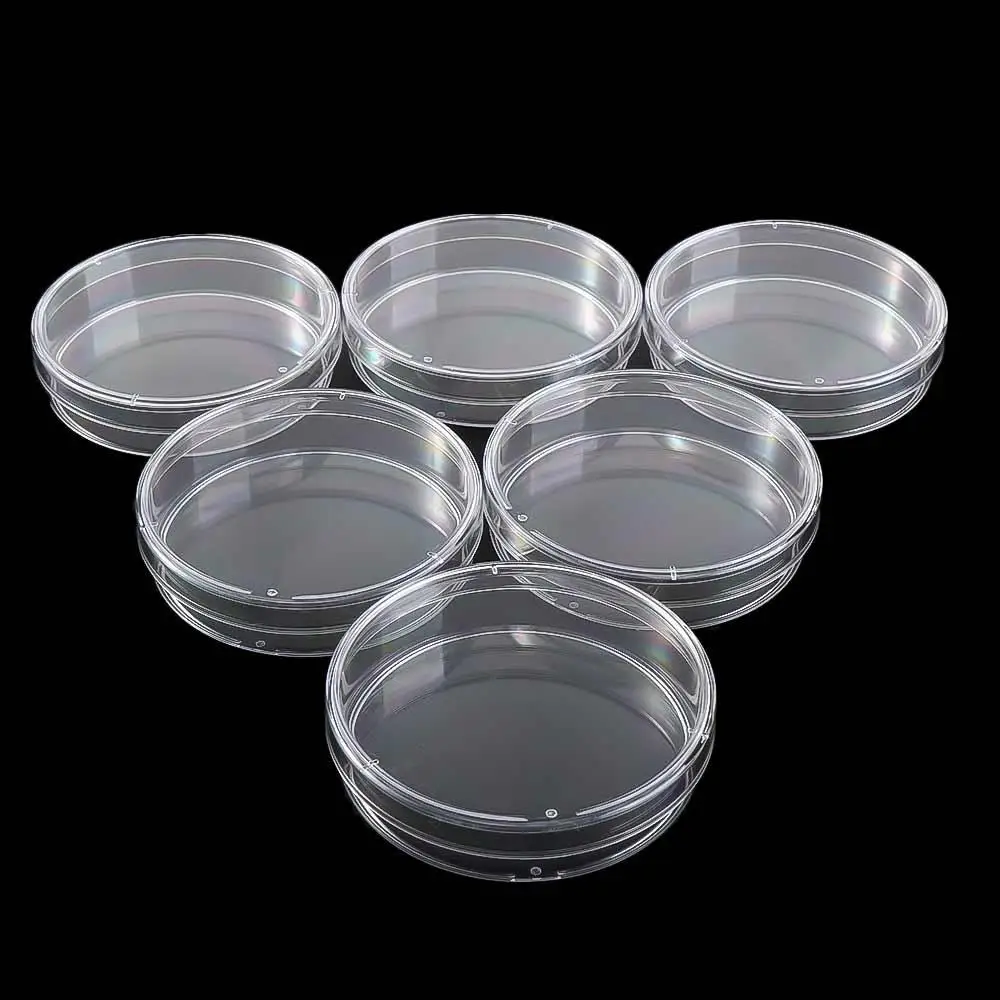 Lab Supplies 90x15mm Plastic Transparent 55x15mm Bacteria Culture Dish Sterile Petri Dishes Clear Petri Dish Petri Dishes