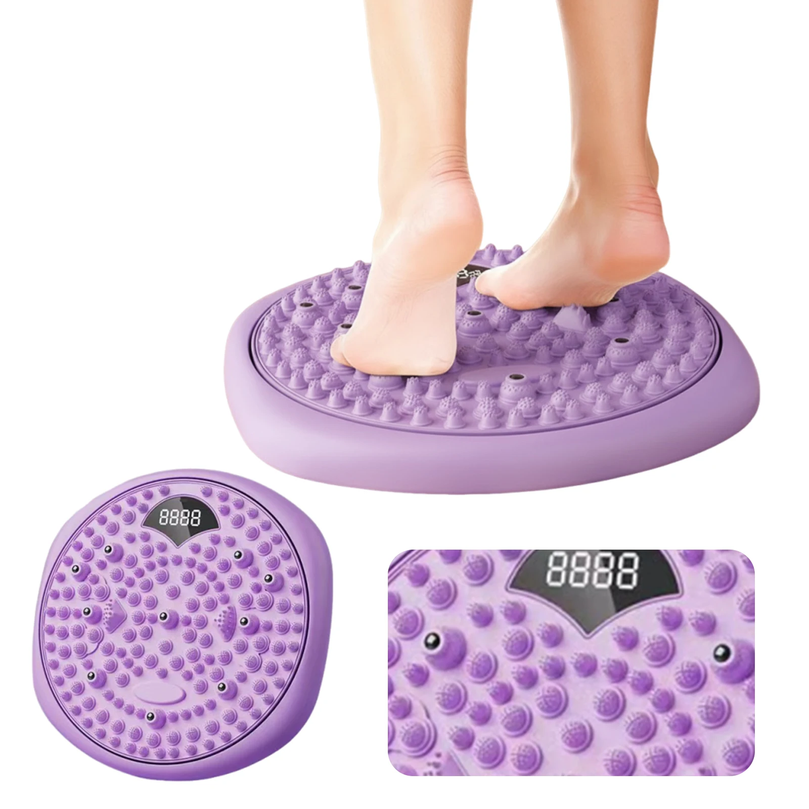 

Магнитный коврик для акупрессуры Type-C, зарядка, массаж ног, фитнес-доска, интеллектуальная машина для подсчета и скручивания для живота, похудения