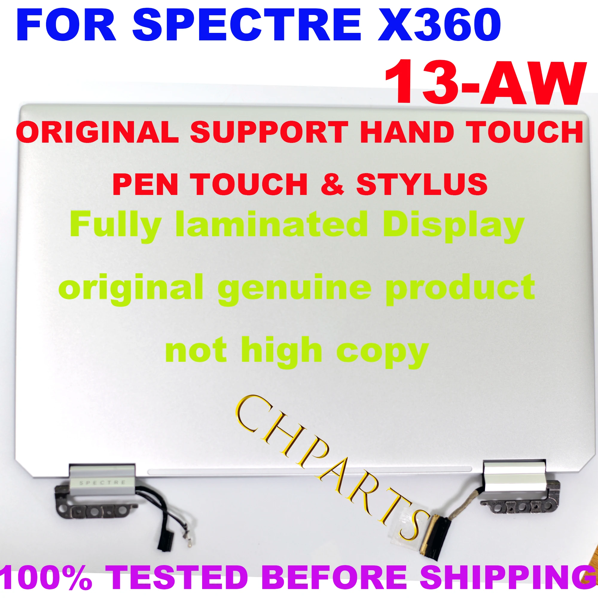 Imagem -04 - Lcd Touch Screen Montagem de Substituição Completa Fhd Uhd Oled para hp Spectre X360 13-aw Tpn-q225 133 L75192001 L72403-001