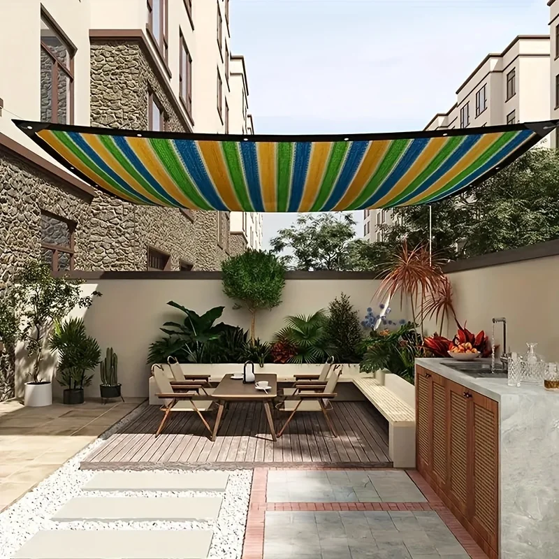 

This Custom Sunshade Net Is Recommended for Pavilions and Outdoor Restaurant Shading The Mesh Fabric with a 90% Shading Rate Is P