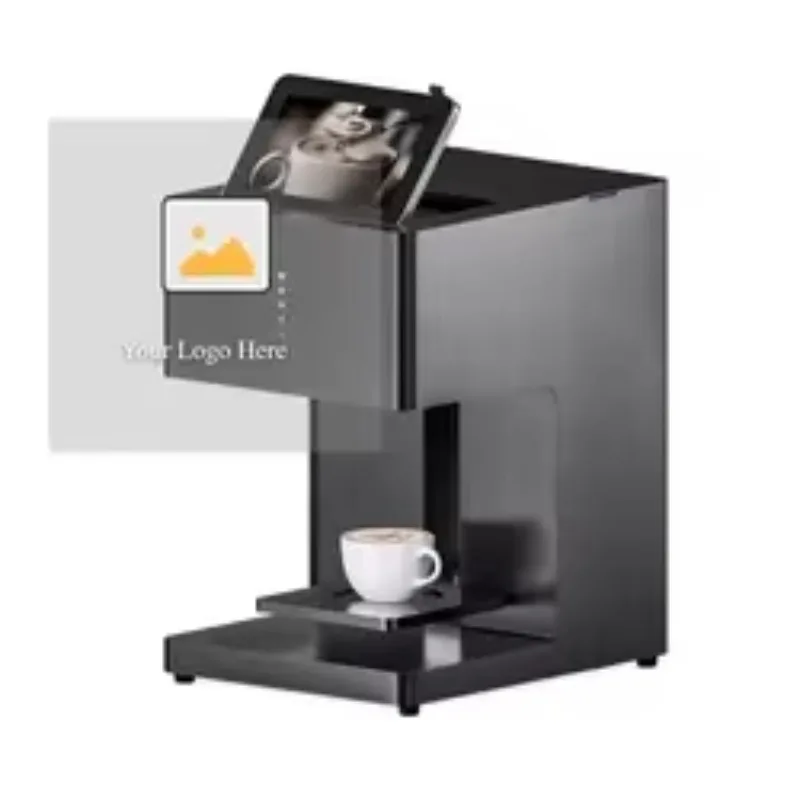 STLF JW لطابعة القهوة لاتيه EB-FT4-طابعة مسطحة صالحة للأكل وظيفة تلقائية لتصاميم مخصصة الكعك والبسكويت والمشروبات