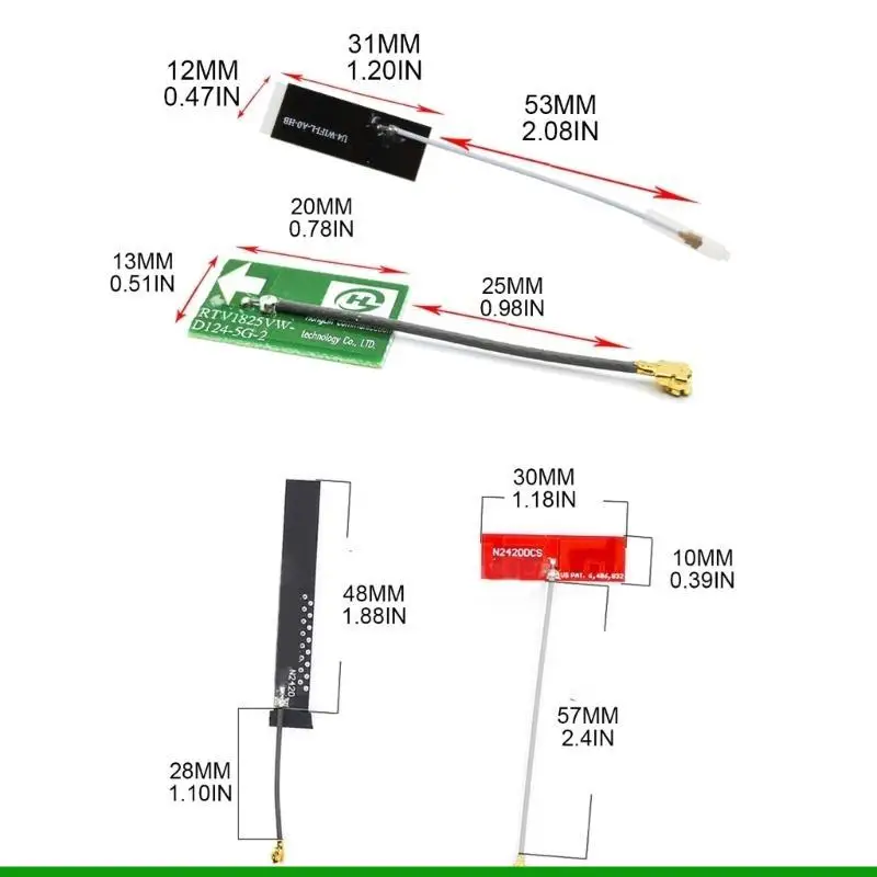 U55C 2.4G 5.8G Dual Band Bluetooth-compatible Routing Card WIFI Antenna