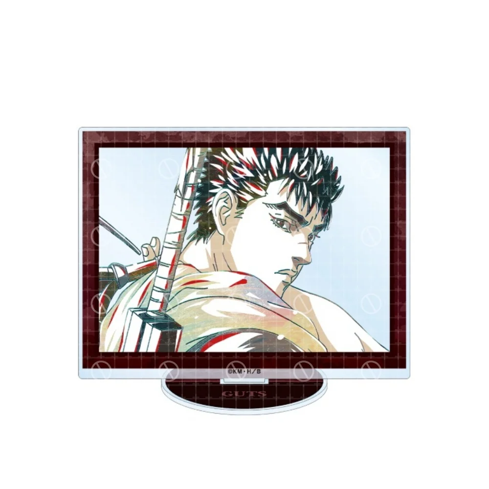 Anime Berserk Acrylic Stand Photo Frame Shaped Desktop Ornament Guts Casca Griffith Manga Merchandise Collectible Gift key chain view 2