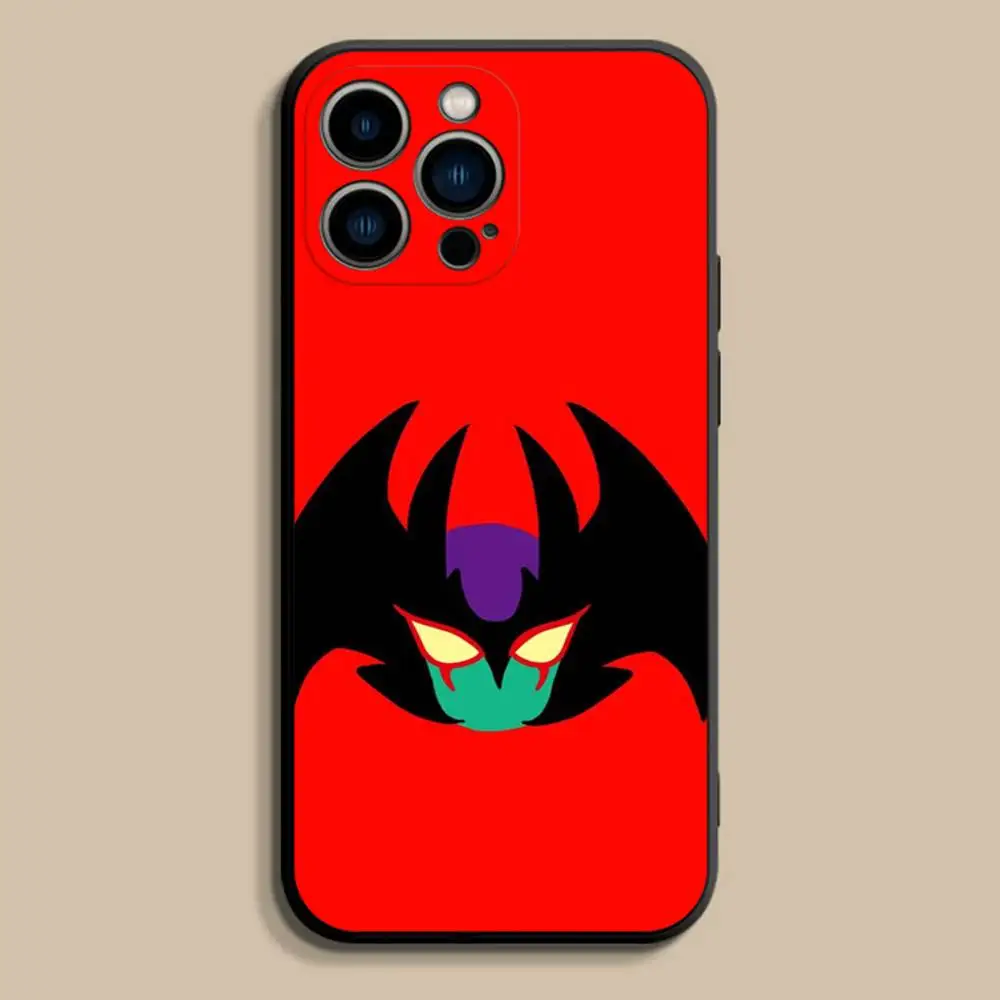DEVILMAN C-Crybaby Funda de teléfono para iPhone 17,16,15,14,13,12,Pro,Max,Plus,E,SE4,Air,Mini Funda blanda negra