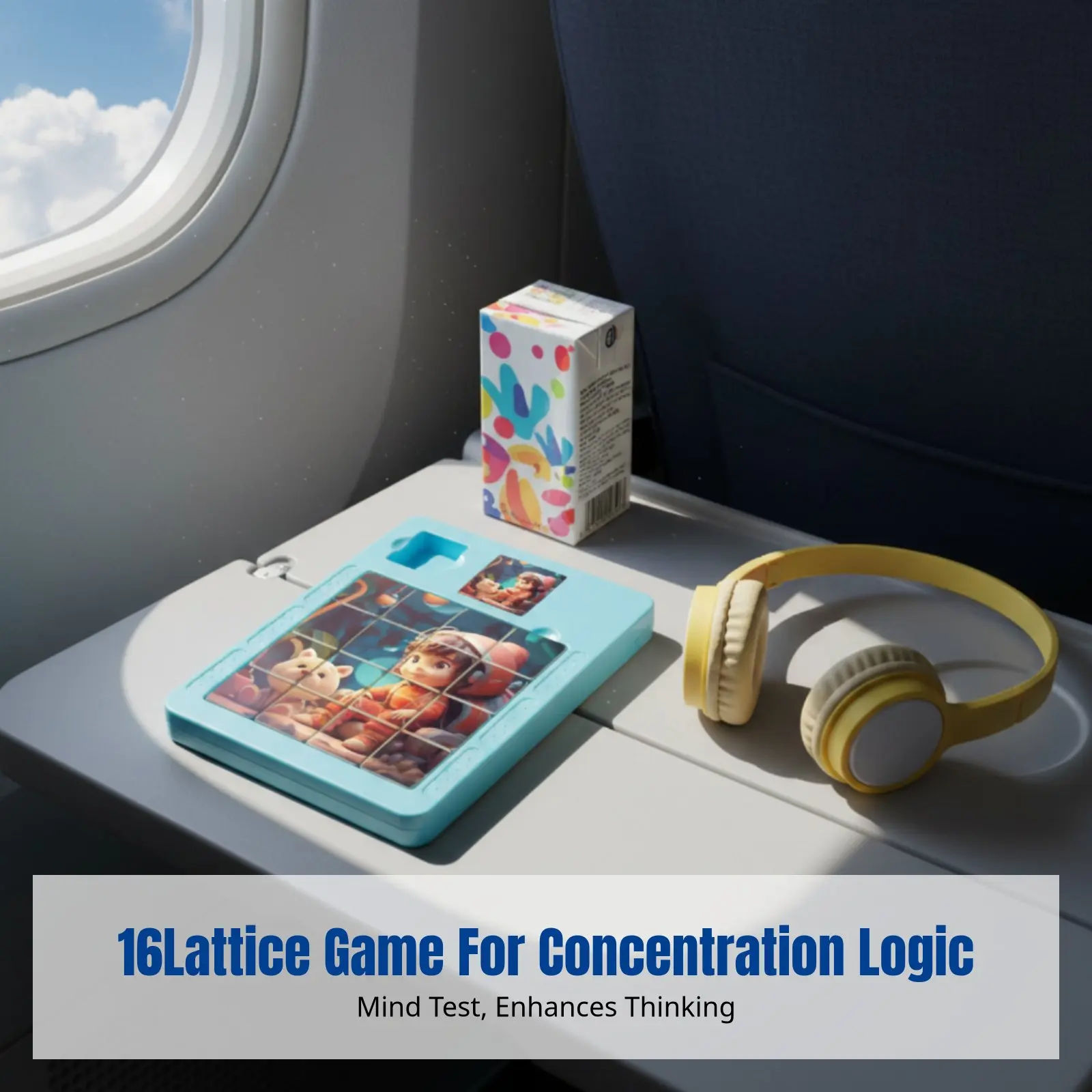 

Логическая игра, 16-квадратная доска Хуаронг-Пат, развивающая игрушка из АБС-пластика, тренировка логики для детей