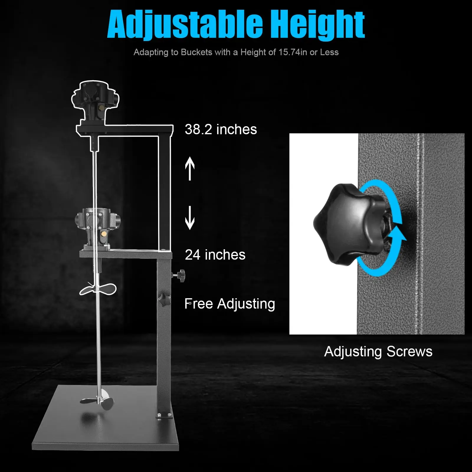 Tbvechi Pneumatic Paint Mixer, 5 Gallon Pneumatic Paint Coating Mixer Stainless Steel Automatic Agitator Dispenser for Industria