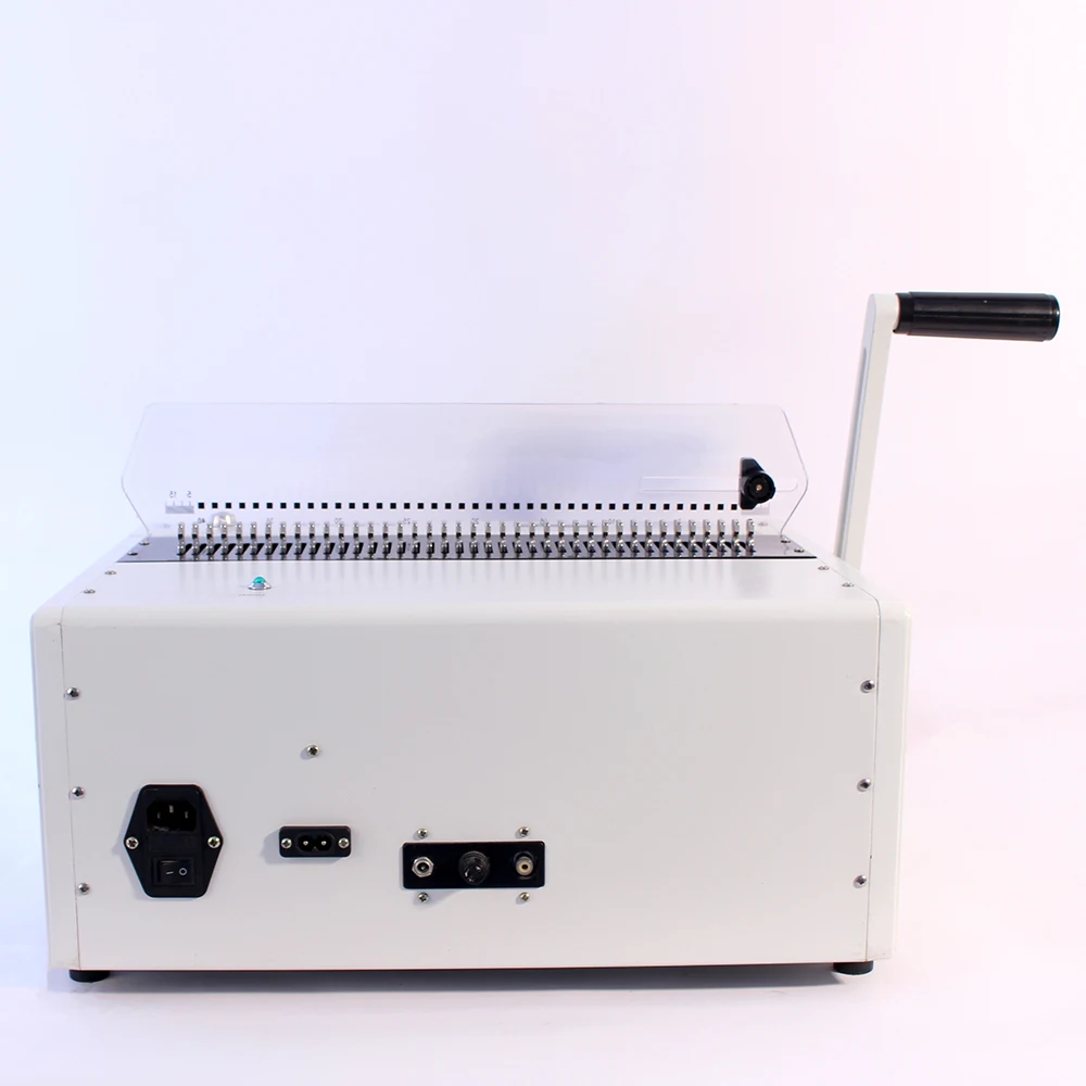 A4 F4 Size Paper 24 Holes Plastic Comb Clamp Strap Electric Book Wire O Binding Machine