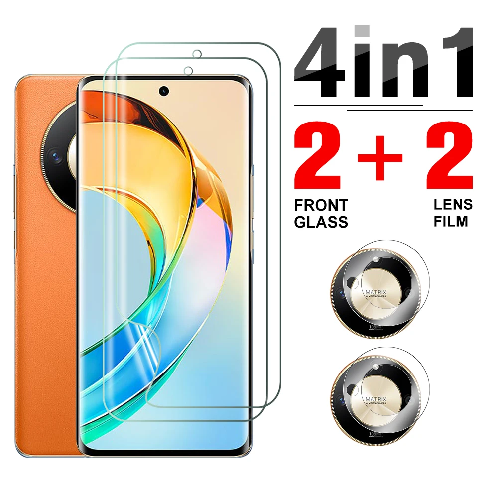 Гидрогелевая пленка 4 в 1 для Honor X9b X50 2023 фотоаппарата, Защитное стекло для объектива xonor honar X 9b 50x9 B 6,78 дюймов, защитная пленка