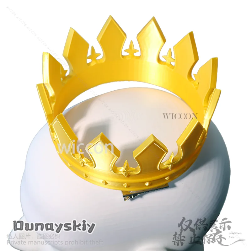 Altria Pendragon مصير أنيمي لعبة تأثيري صابر الأميرة الأمير تاج أغطية الرأس ثلاثية الأبعاد حمض البوليلاكتيك الدعائم الملك تاج مخصص