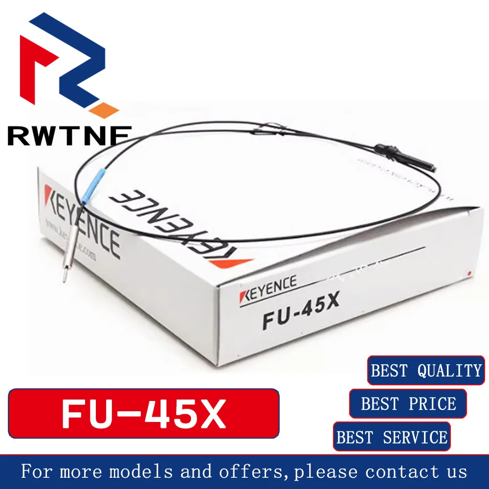 Совершенно новый оригинальный цилиндрический оптоволоконный датчик FU-45X KEYENCE, складской запас