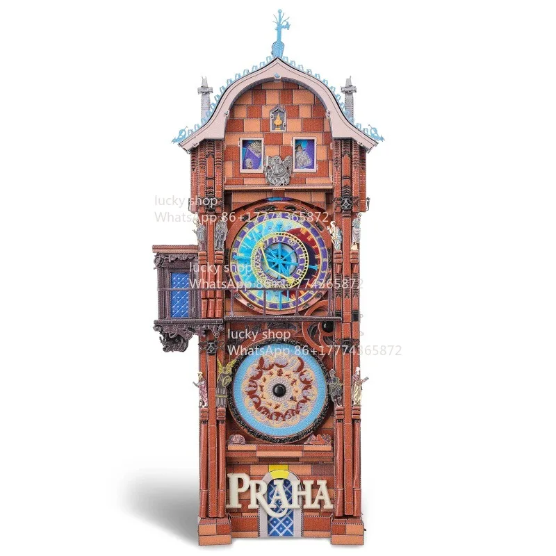 

Prague Astronomical Clock Model in Gothic + Renaissance Architectural Style