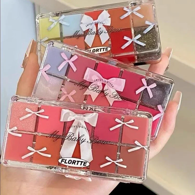 FLORTTE ペン プリンセス ジェリー リップグロス 10色 トーンリップ フローズンプレート レッドリップグレイズパレット