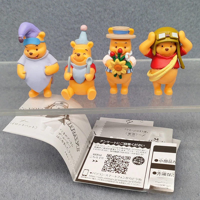 4Pcs/Set Anime Cartoon Winnie The Pooh Action Figure Toy Pooh Bear Tigger Eeyore Piglet Action Figure Doll Toys Christmas Gift