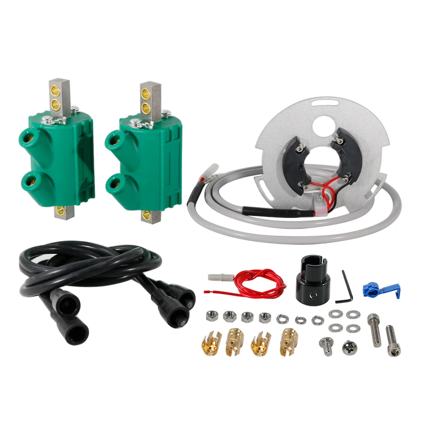 Fits for Kawasaki KZ550 KZ550-A1 KZ550-A2  LTD GP 1980 1981 1982 Years Motorcycle Dual Fire Ignition Coil Sensor Assembly Kit