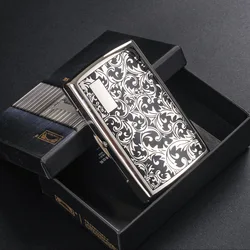 Luxury Tang Grass Cigarete Case Creative Metal Portable Tobacco Case Holds 12 Cigarettes Stylish Men's Smoking Accessories