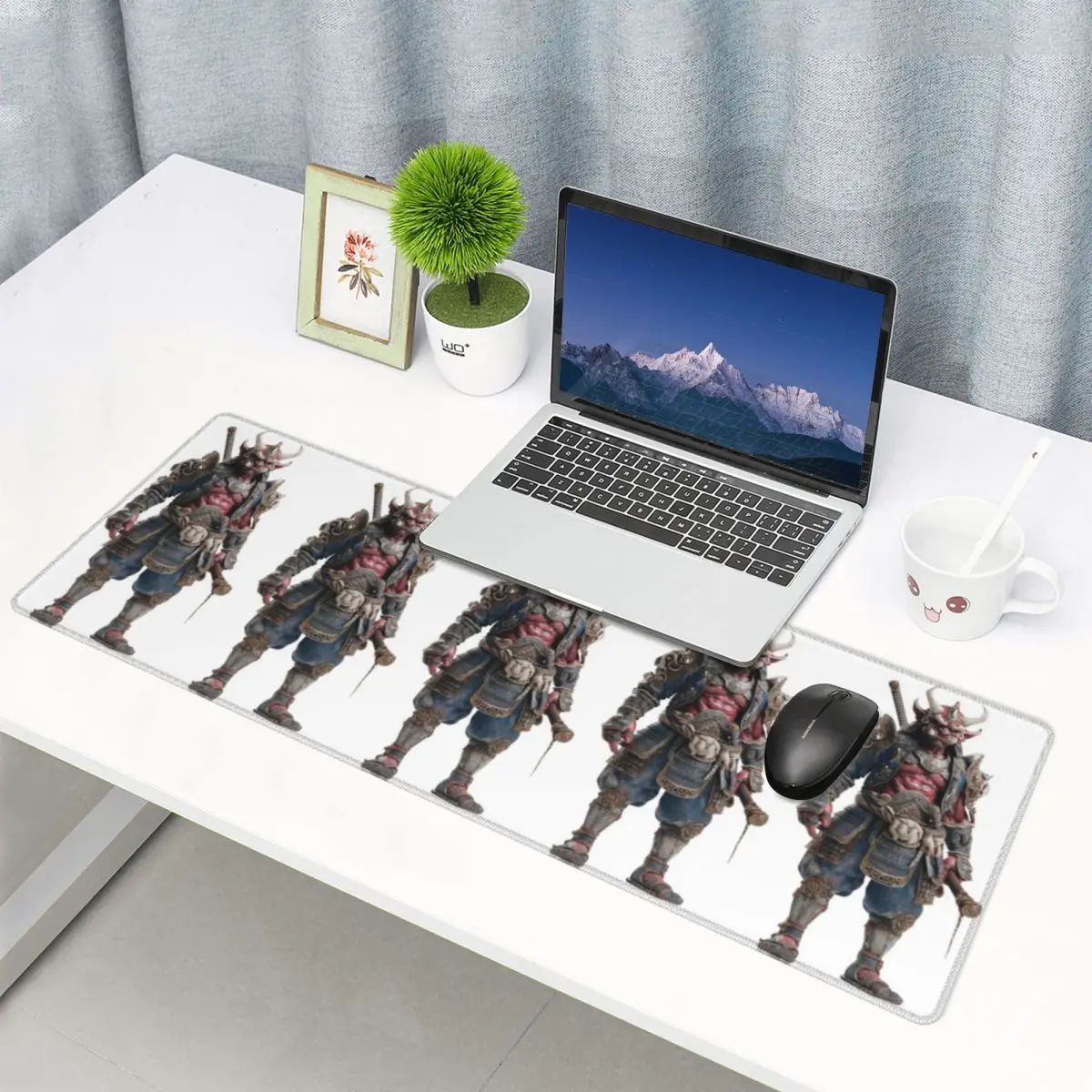 Large Mouse Pad Akioni The Crimson Samurai Demon Gamer PC Laptop Mats Keyboard Carpet Computer Gaming Desk Mat