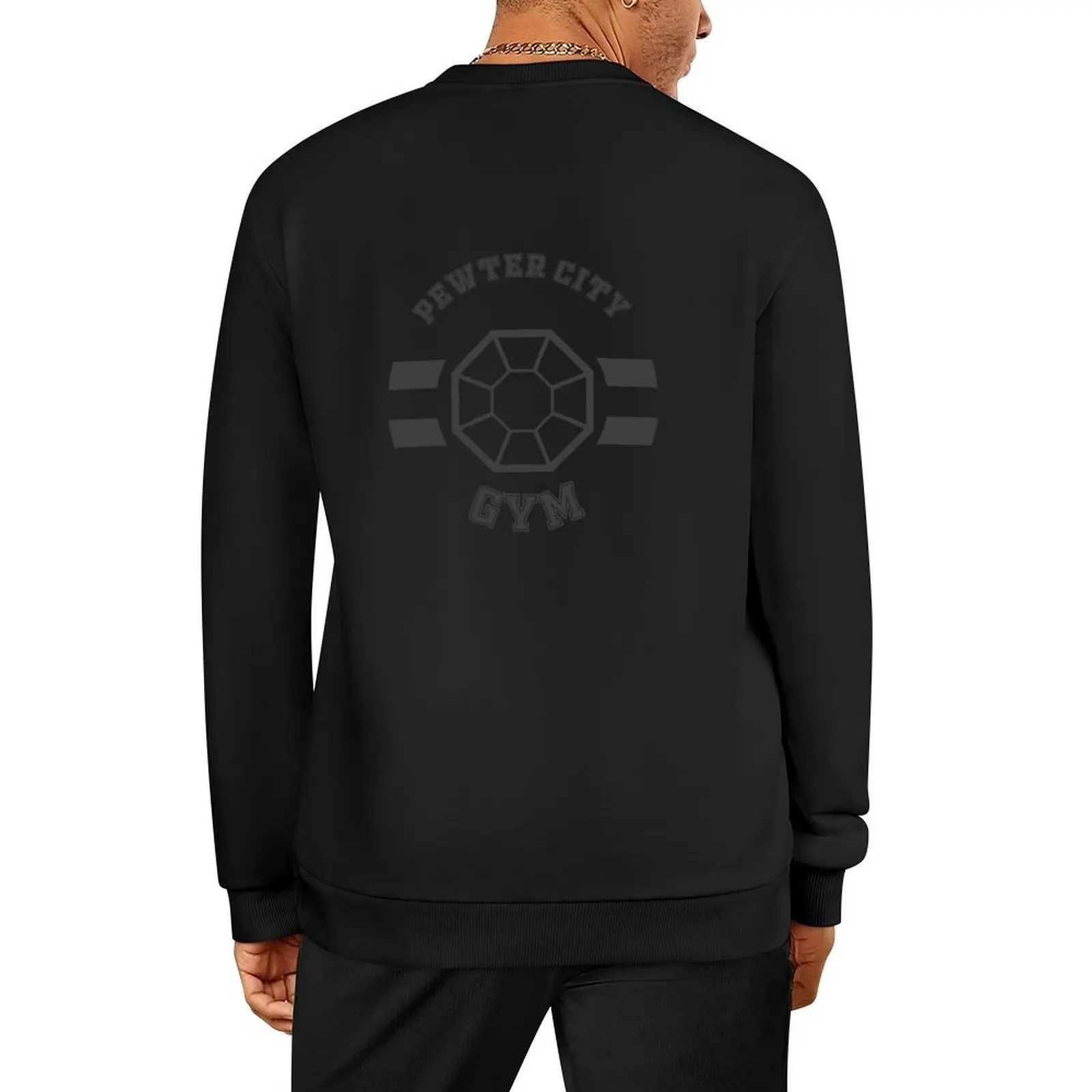 

Pewter City Gym Logo Pullover anime clothing tracksuits male clothes men's sweat-shirt men's sweatshirt